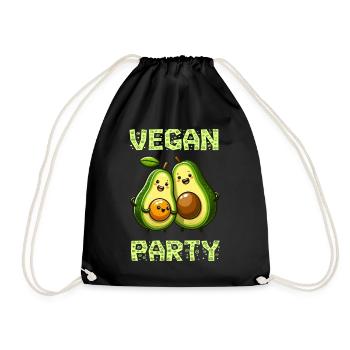 Fête végétalienne de l’avocat - Sac de sport léger - noir - Devant