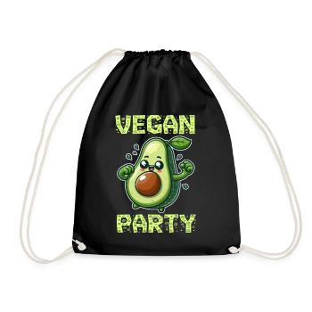Fête végétalienne de l’avocat - Sac de sport léger - noir - Devant
