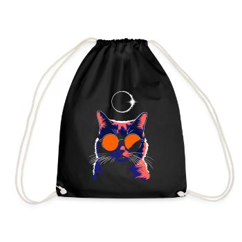 Katze Sonnenbrille Total Eclipse Cat - Turnbeutel - Schwarz - Vorne