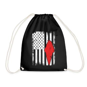 USA Ice Cream - Drawstring Bag - black - Front