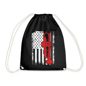 Drapeau Trumpet USA - Sac de sport léger - noir - Devant
