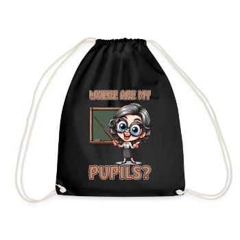 Où sont mes élèves ? - Sac de sport léger - noir - Devant