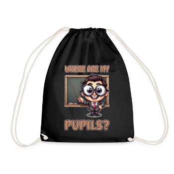 Où sont mes élèves ? - Sac de sport léger - noir - Devant