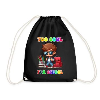Pour se rafraîchir pour l’école - Sac de sport léger - noir - Devant