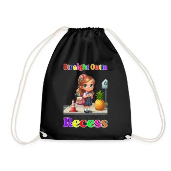 Évidement droit - Sac de sport léger - noir - Devant