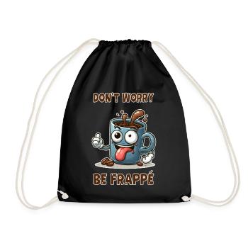 Ne vous inquiétez pas, soyez frappé - Sac de sport léger - noir - Devant