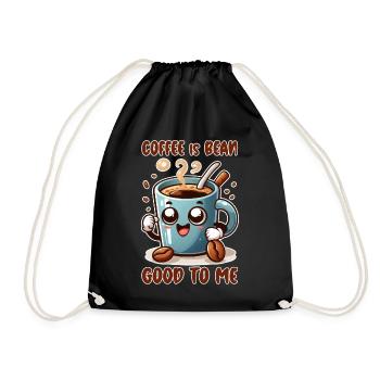 Le café est bon pour moi - Sac de sport léger - noir - Devant
