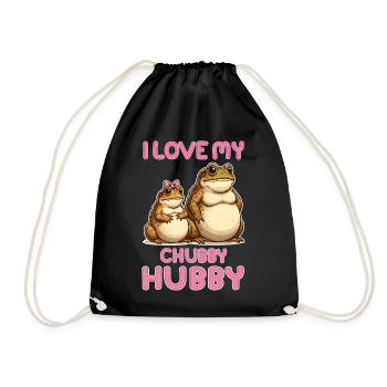 I love my Chubby Hubby - Turnbeutel - Schwarz - Vorne