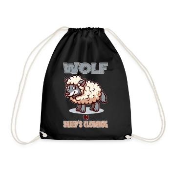 Wolf in Sheep's clothing - Turnbeutel - Schwarz - Vorne
