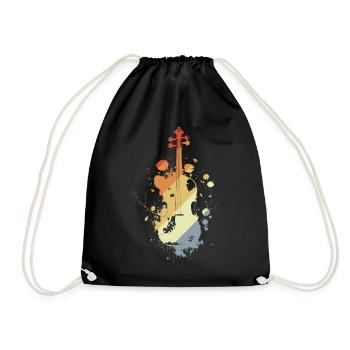 Violon Rétro - Sac de sport léger - noir - Devant