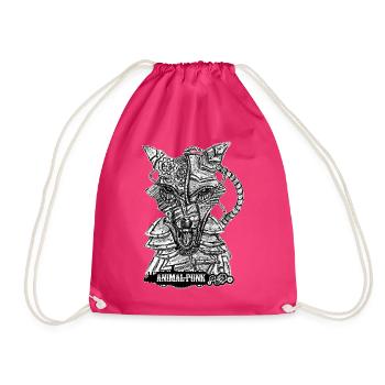 M. Loup SteamPunk AnimalPunk - Sac de sport léger - fuchsia - Devant