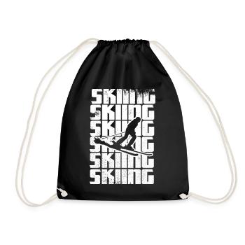 Drôle de skieur - Sac de sport léger - noir - Devant