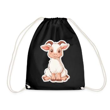 Chèvre - Sac de sport léger - noir - Devant