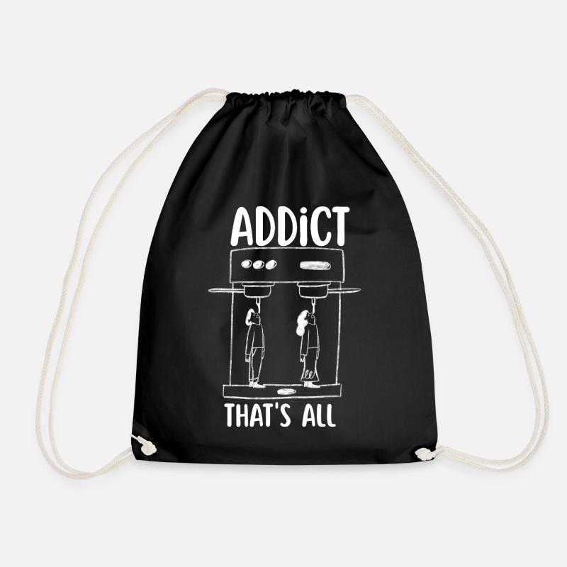 Addict au café - Sac de sport léger - noir