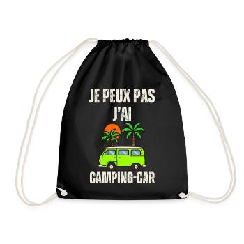 Camping Car Palm Soleil - Sac de sport léger - noir - Devant