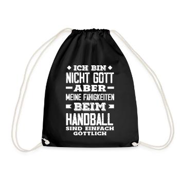 Handball Joueurs Handball Handball Cadeaux - Sac de sport léger - noir - Devant