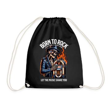Rock and Roll Toujours et pour toujours Rockabilly 2025 - Sac de sport léger - noir - Devant