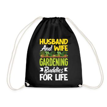 Garten- Und Pflanzenliebhaber Geschenke - Turnbeutel - Schwarz - Vorne