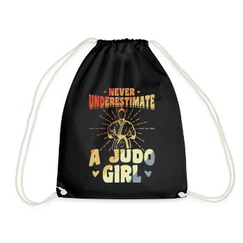 Judo Girls - Drawstring Bag - black - Front