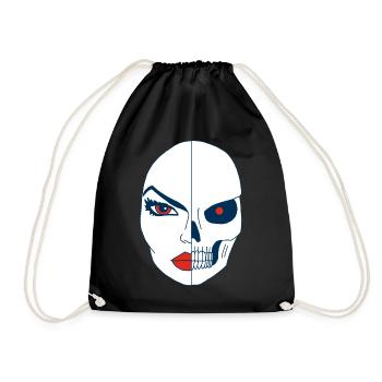 La mort et son visage - Sac de sport léger - noir - Devant