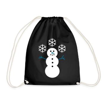 Bonhomme de Neige - Sac de sport léger - noir - Devant