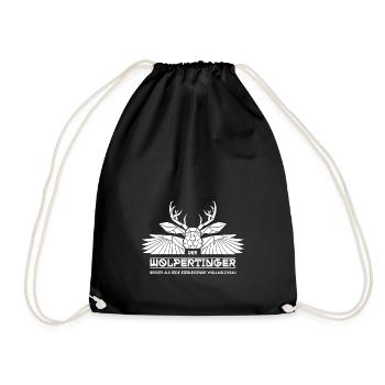The Wolpertinger - Low Poly Design - Drawstring Bag - black - Front