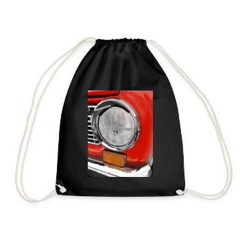 Lada headlight - Drawstring Bag - black - Front