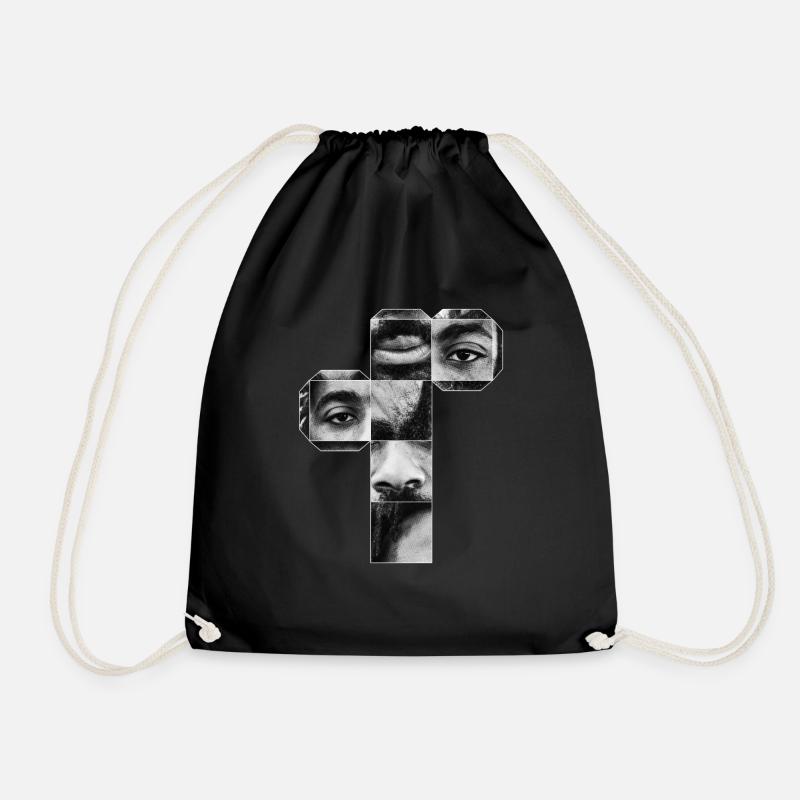 Portrait Cube - Turnbeutel - Schwarz