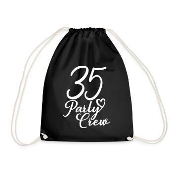 35 Party Crew 35th Birthday Party 35 ans - Sac de sport léger - noir - Devant