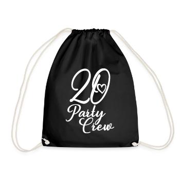 20 Party Crew 20th Birthday Party 20 ans - Sac de sport léger - noir - Devant
