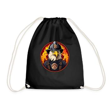 Adler Fire Brigade - Drawstring Bag - black - Front