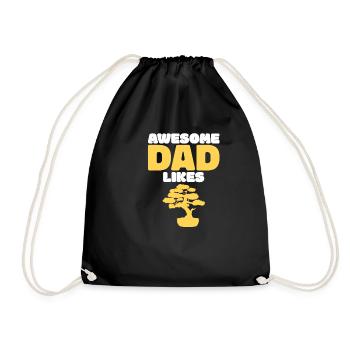 Cadeau de la fête des pères du Père Bonsaï du Père - Sac de sport léger - noir - Devant