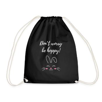 Ne vous inquiétez pas, soyez houblonné cadeau - Sac de sport léger - noir - Devant