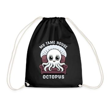 Pieuvre mignonne - Sac de sport léger - noir - Devant