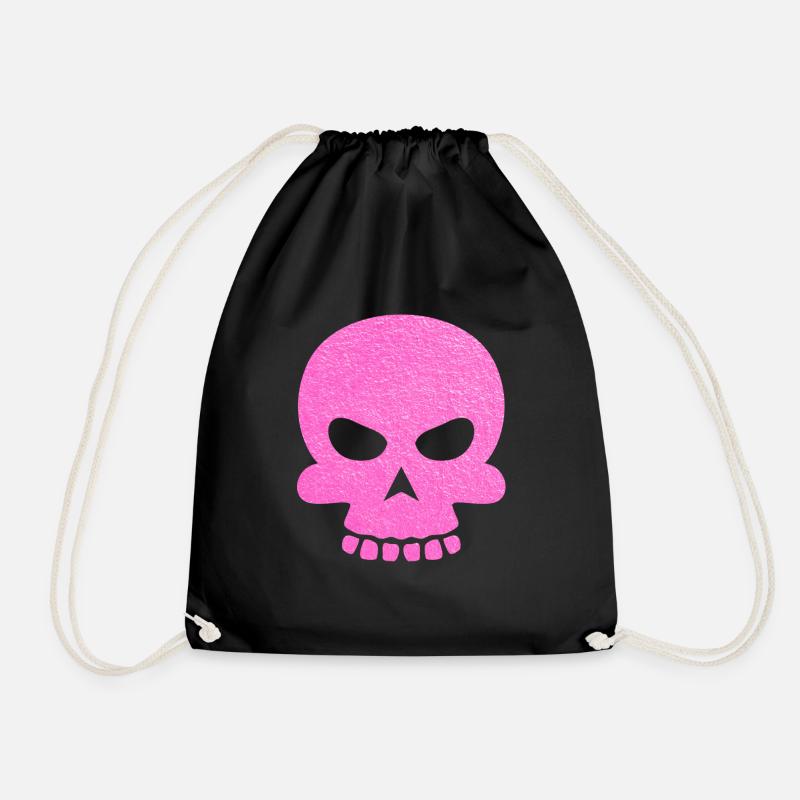 Totenkopf - Turnbeutel - Schwarz