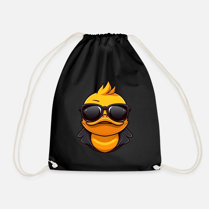 Baby duck - Drawstring Bag - black