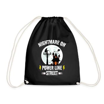 Cauchemar sur la rue Power Line – Lineman Halloween - Sac de sport léger - noir - Devant