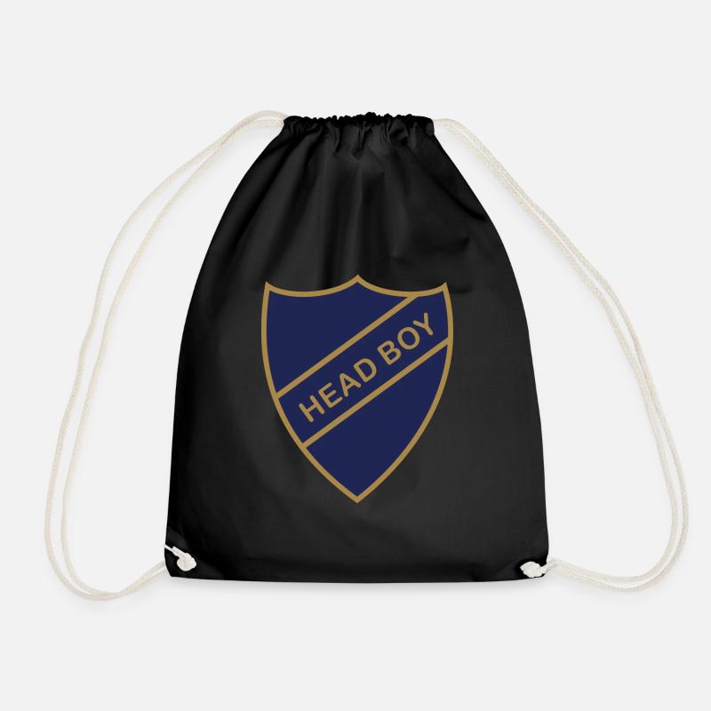 HEAD BOY BADGE - Drawstring Bag - black