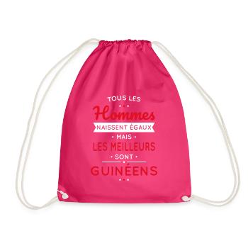 Hommes égaux les meilleurs sont Guinéens - Sac de sport léger - fuchsia - Devant