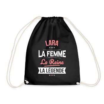 Lara - La Femme - La Reine - La Légende - Sac de sport léger - noir - Devant