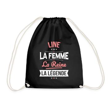 Line - La Femme - La Reine - La Légende - Sac de sport léger - noir - Devant