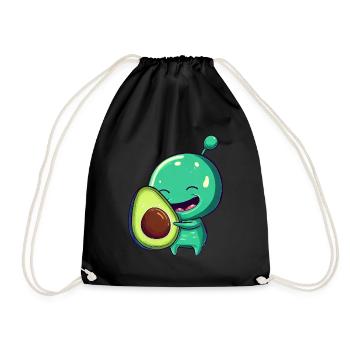 Green Alien Avocado: Fusion exotique - Sac de sport léger - noir - Devant