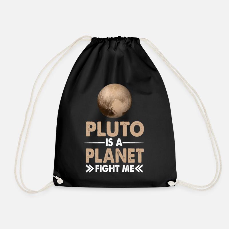 Pluto Planet - Turnbeutel - Schwarz