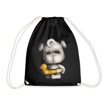 Vie à la plage - Sac de sport léger - noir - Devant