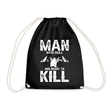 Conception de chasseur de coyote pour la chasse au coyote - Sac de sport léger - noir - Devant