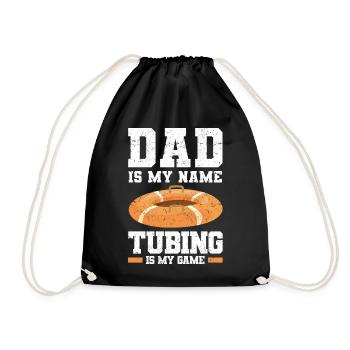 Wildwasser Rafting | Paddeln Schlauchboot Geschenk - Turnbeutel - Schwarz - Vorne