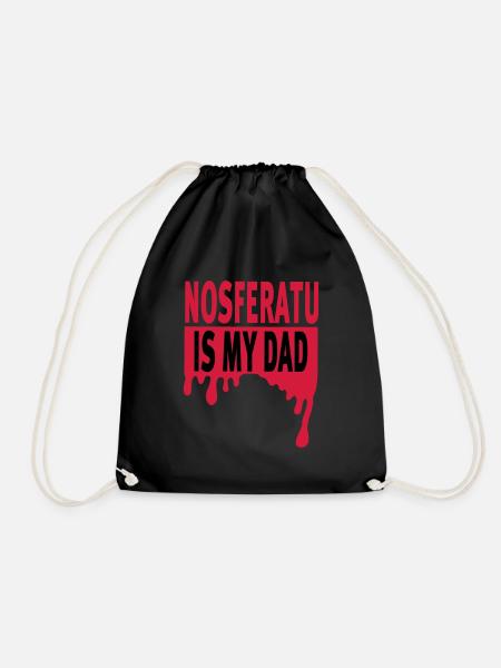 Nosferatu ist mein Vater - Turnbeutel - Schwarz