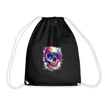 Ski Skull Lunettes de ski - Sac de sport léger - noir - Devant