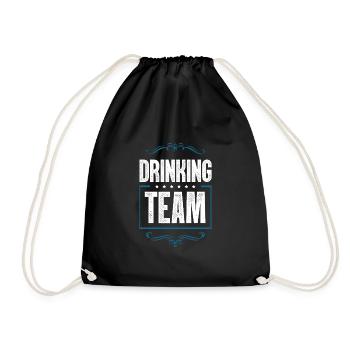 Drinking Crew - Turnbeutel - Schwarz - Vorne
