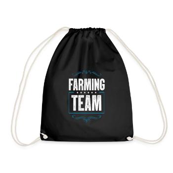 Farming Team - Turnbeutel - Schwarz - Vorne